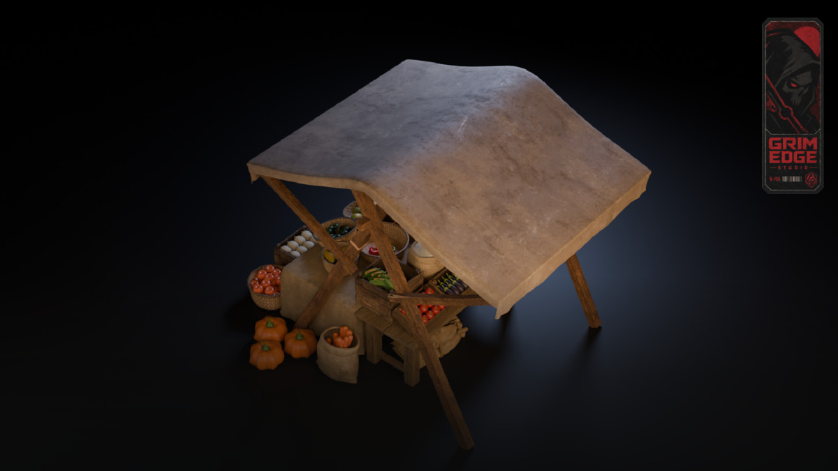 Medieval Grocery Stall