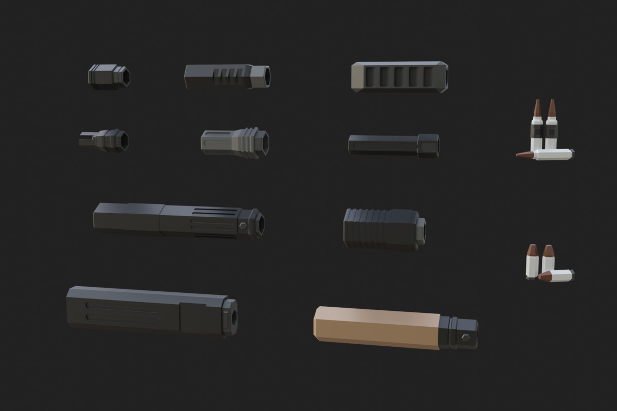 Low Poly Weapon Bundle Pack 3