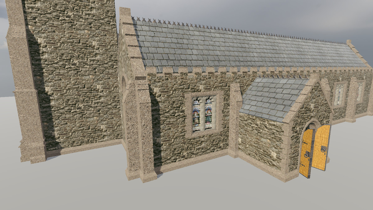 Church modular with interiors