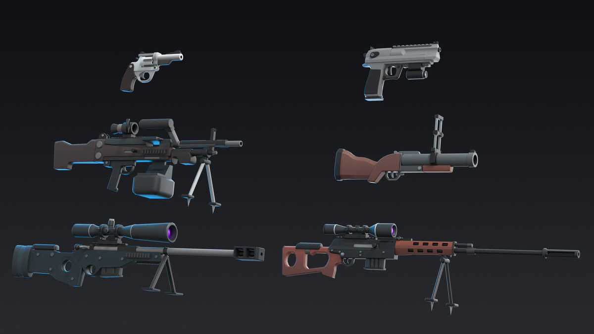 Weapons Mini - Low Poly Asset Pack