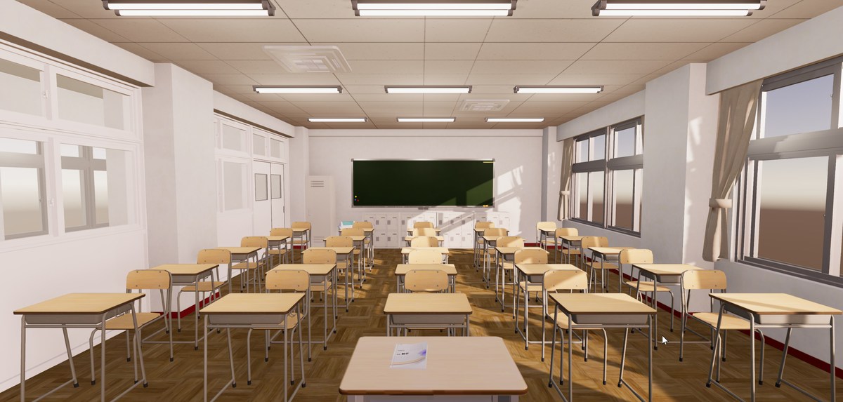 Japanese Classroom Asset