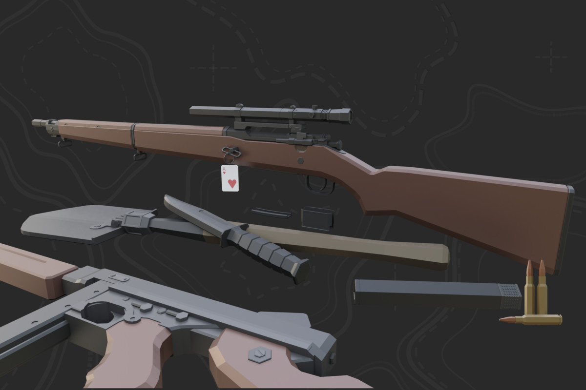 Low Poly Weapon Bundle Pack V