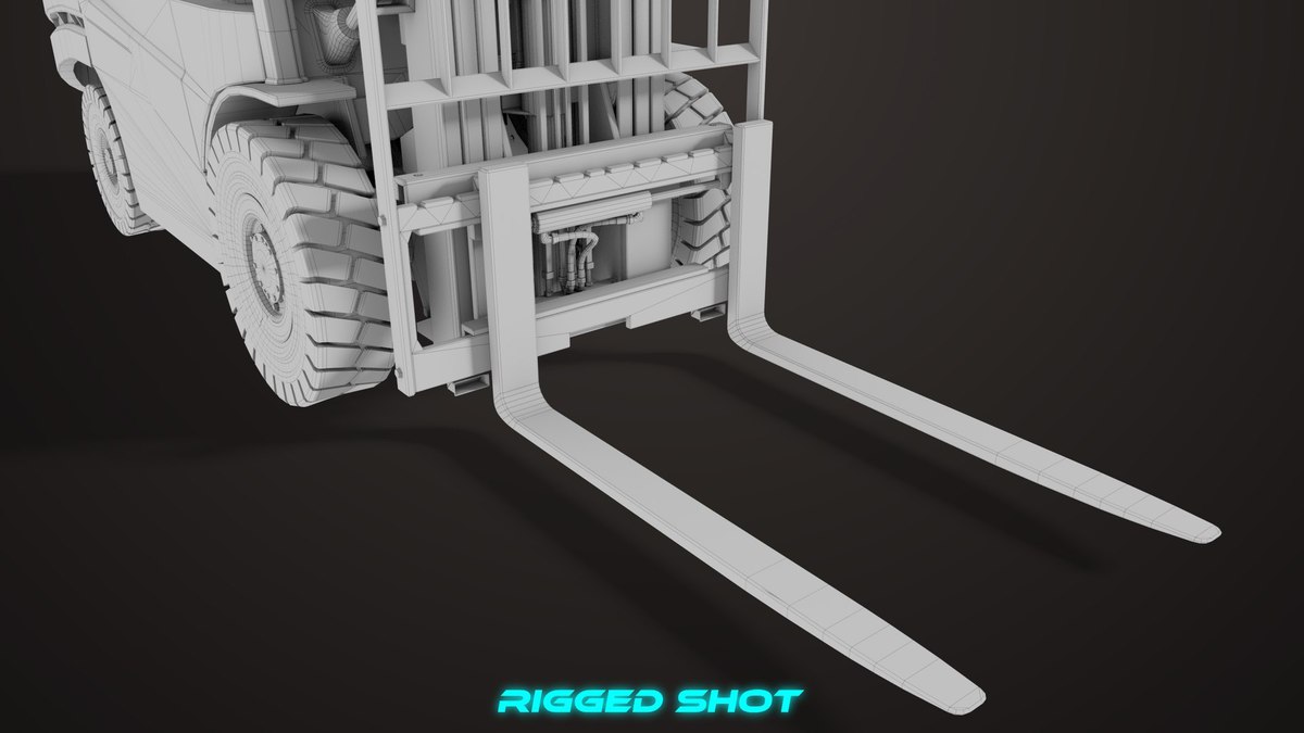 Forklift Trucks and Pallet Yellow Collection URP HDRP Textures