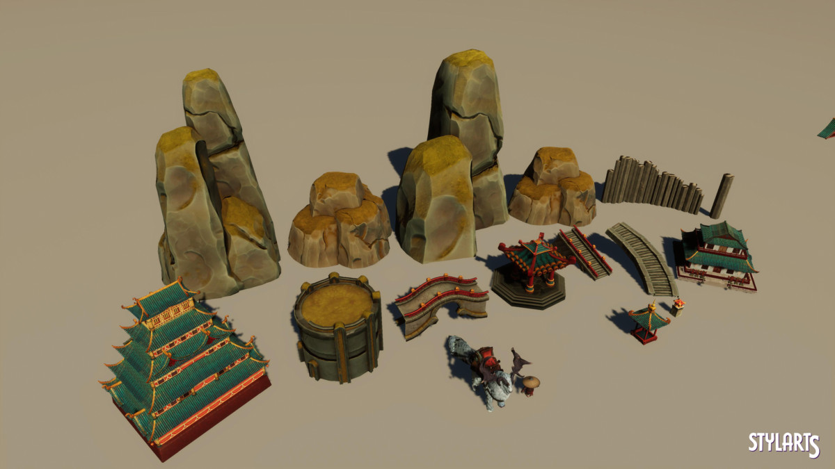 Stylized Chinese Lost Temple