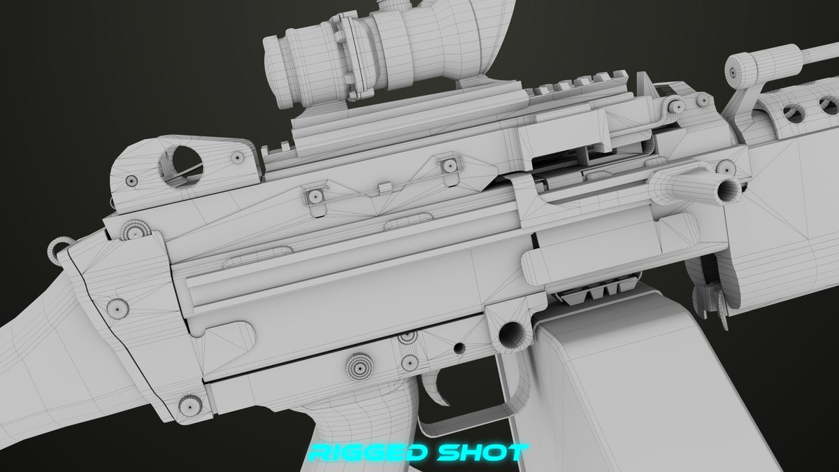 Machine Gun 12 URP HDRP Textures