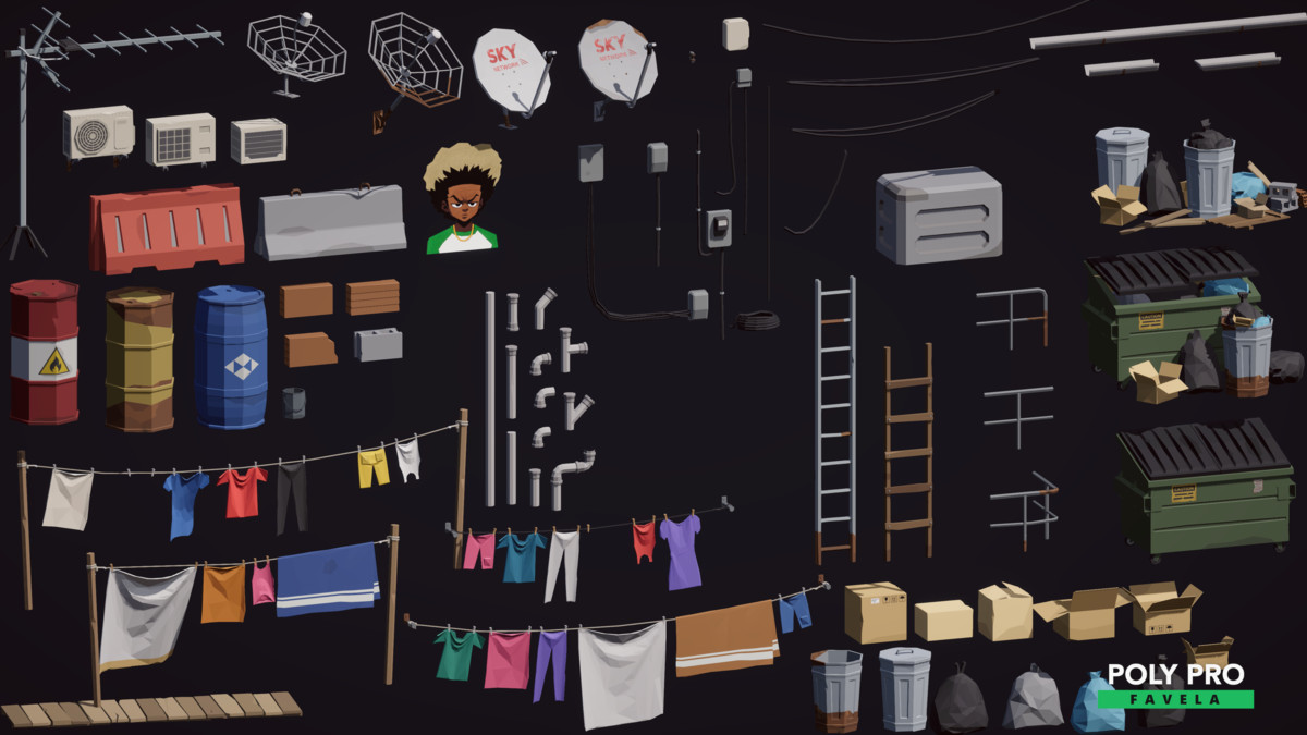 Poly Pro Favela - Low Poly Assets