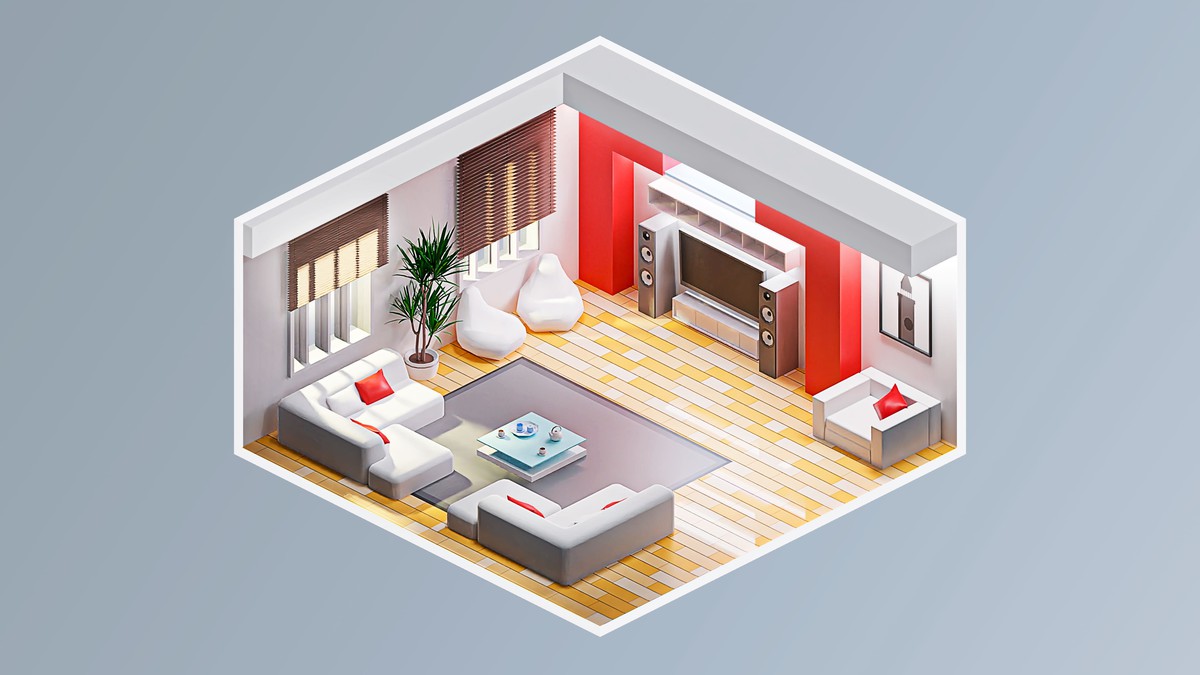 Interior 7 - Low Poly 3D Models Pack