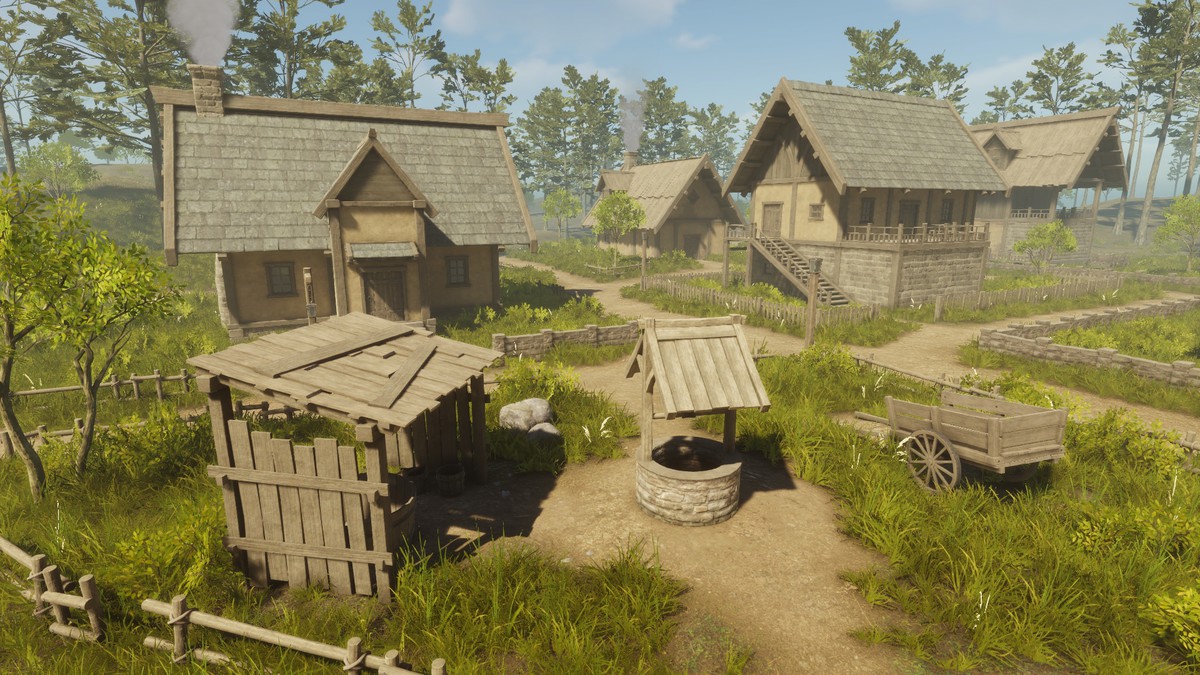Modular Medieval Houses With Interior