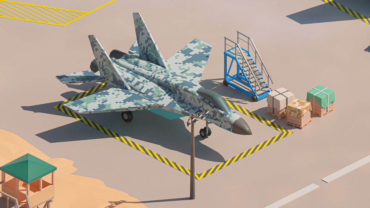 Military Desert - Low Poly 3D Models Pack