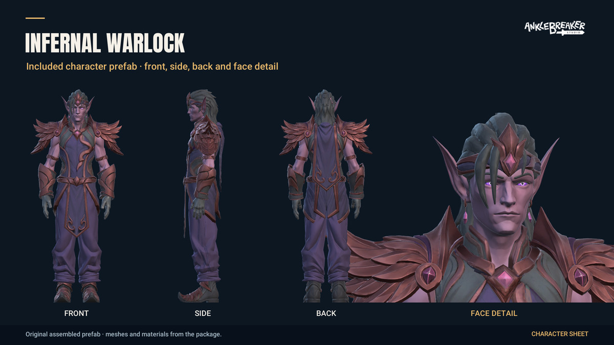 Stylized Elves Characters - Facial & Body Rig