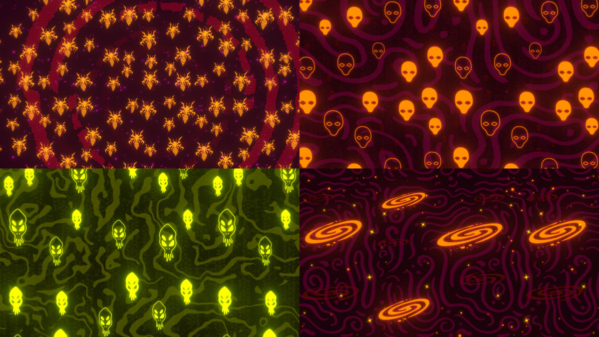 Space & Alien Background Shader