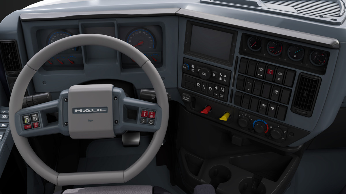 Heavy Truck Chassis 05 White Interior URP HDRP Textures