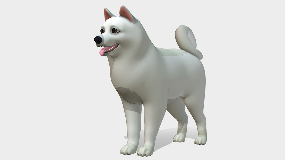 Cartoon Dog - Samoyed