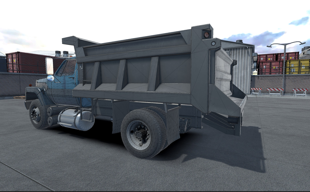 80s generic dump truck