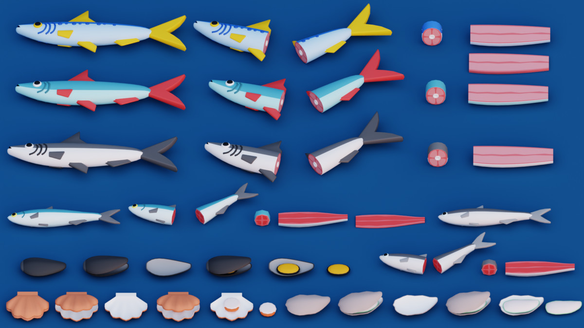 Cartoon Fish & Seafood Pack