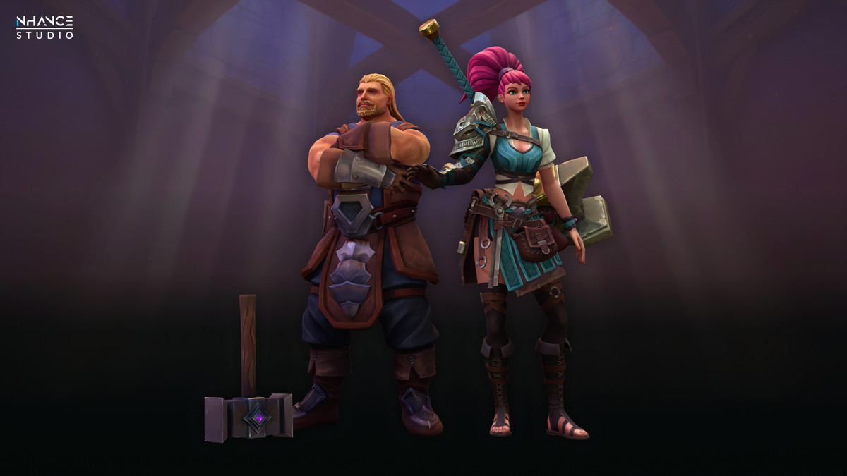 Stylized Blacksmith’s Forge: NPCs & Props Pack