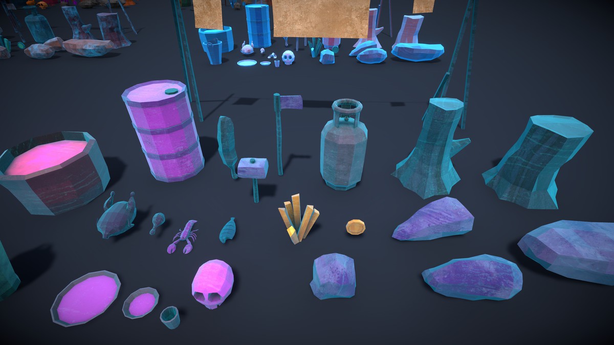Frozen Poly Props (Lowpoly)