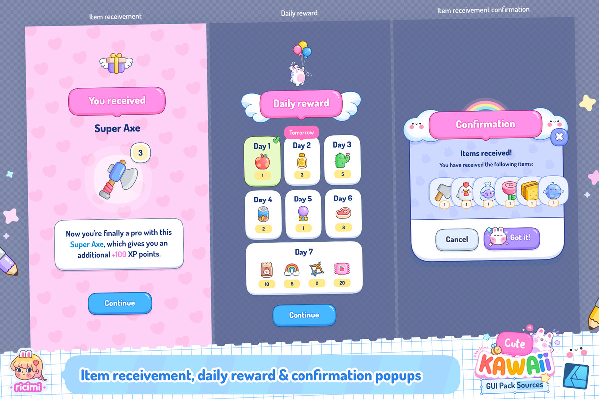 Cute Kawaii GUI Pack Sources