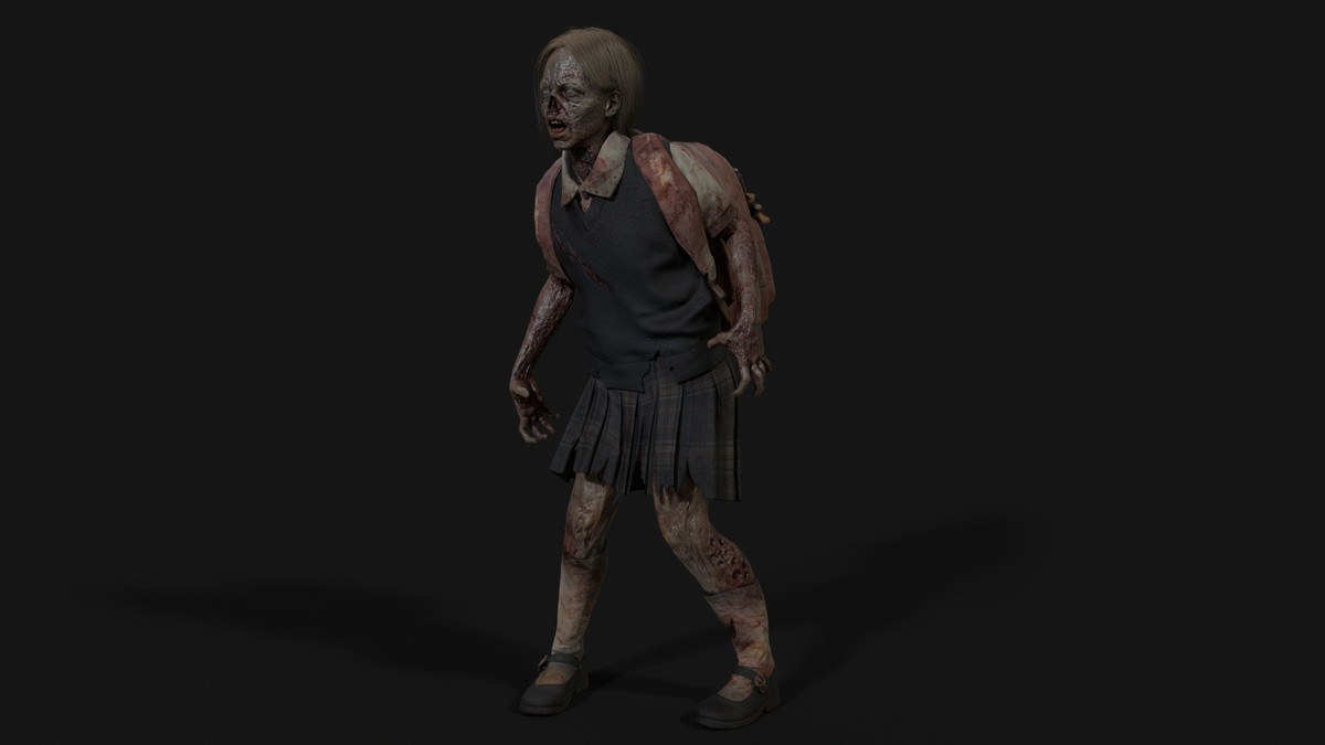 Gradeschooler Girl — American School Zombie Collection