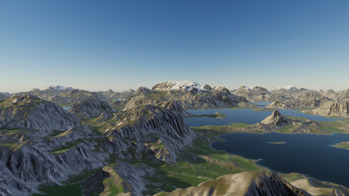 Procedural Mountains & Rivers 8K - 37 Terrains