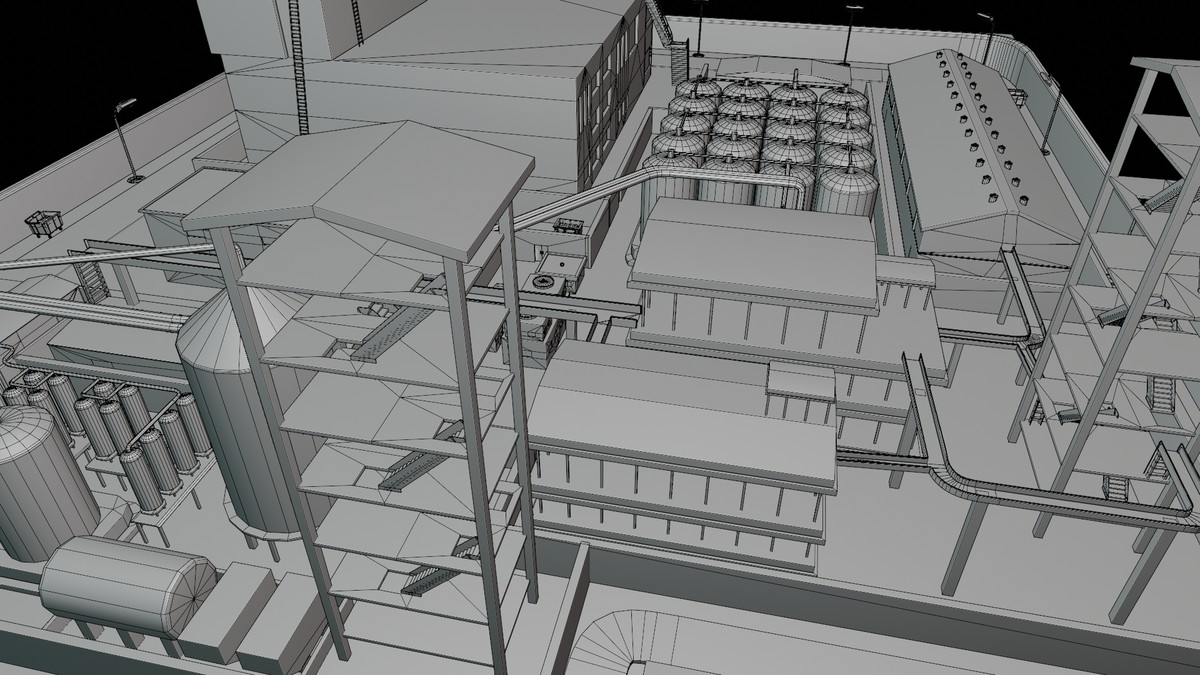 Factory Warehouse Exterior and Interior URP and HDRP Textures