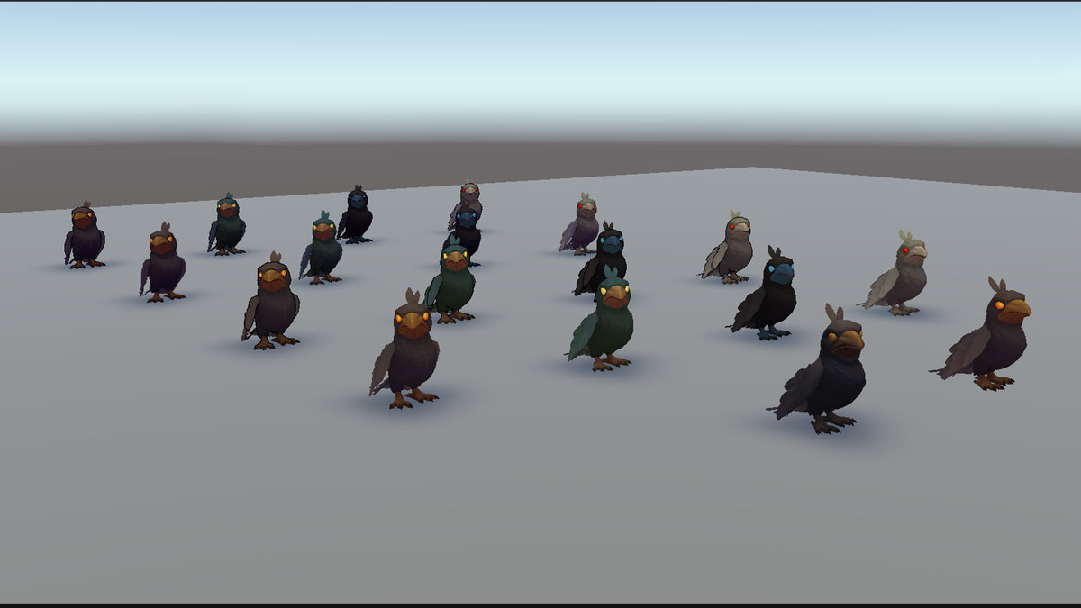 Animated Stylized Crow