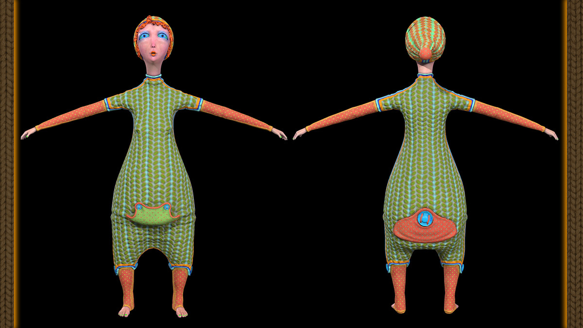 Funky Cartoon Woman - Cutsy