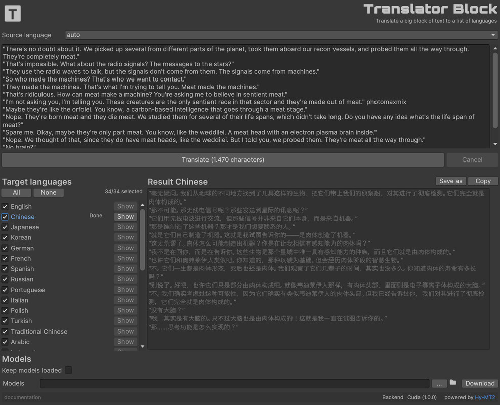 Local AI: Translator