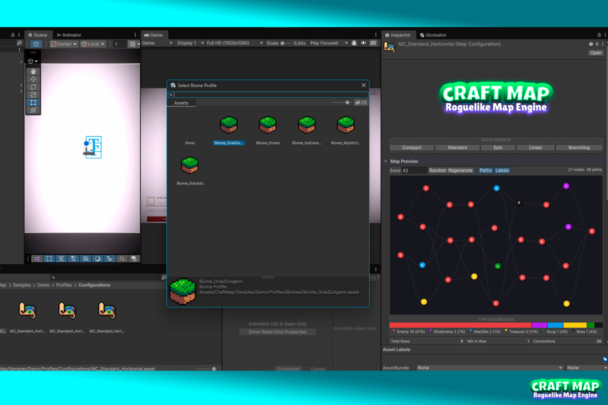 CraftMap: Ultimate Roguelike Map Engine & VFX