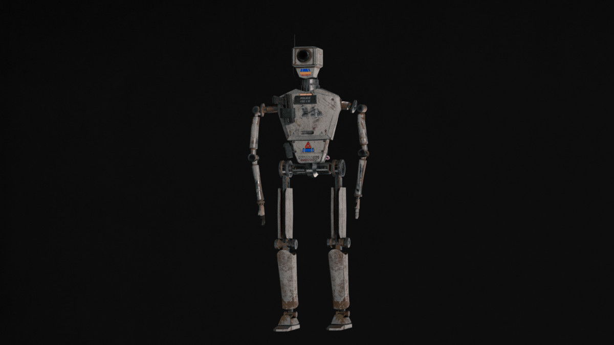 Security Robot NPC Bundle – 5 Rigged Game-Ready Characters