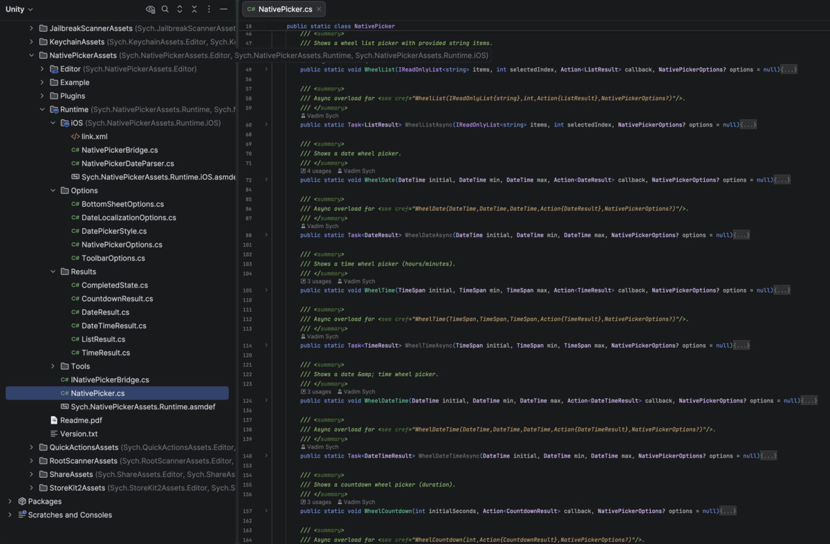 Native Wheel Data Pickers for iOS