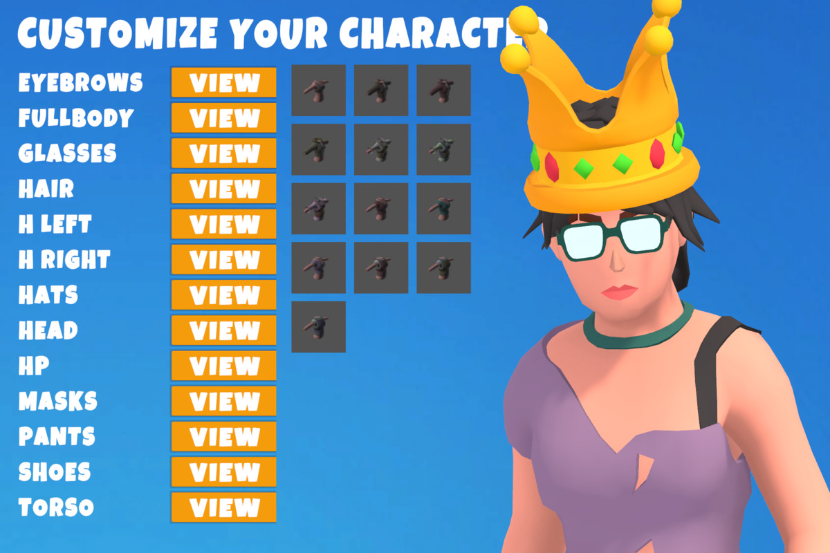 Customizable 3D Battle Royale Characters Vol 4