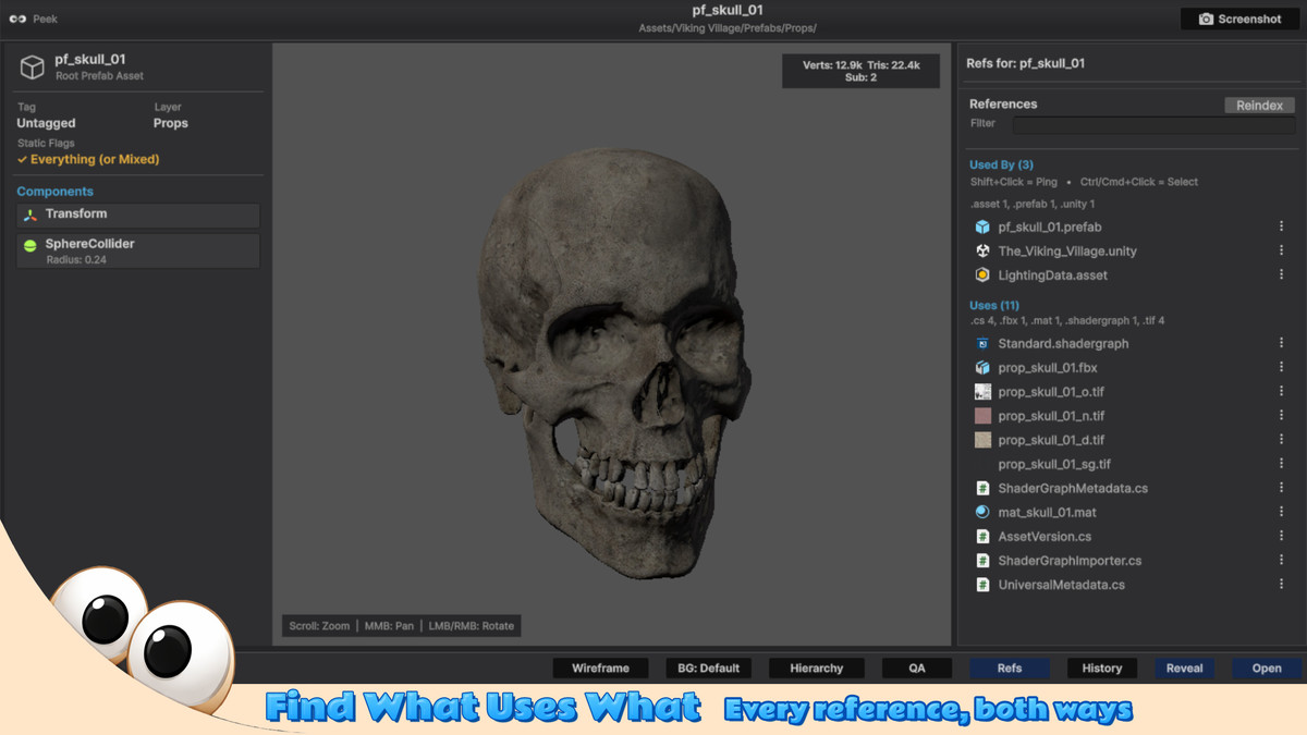 Peek: Quick Asset Preview - Prefab, FBX & More