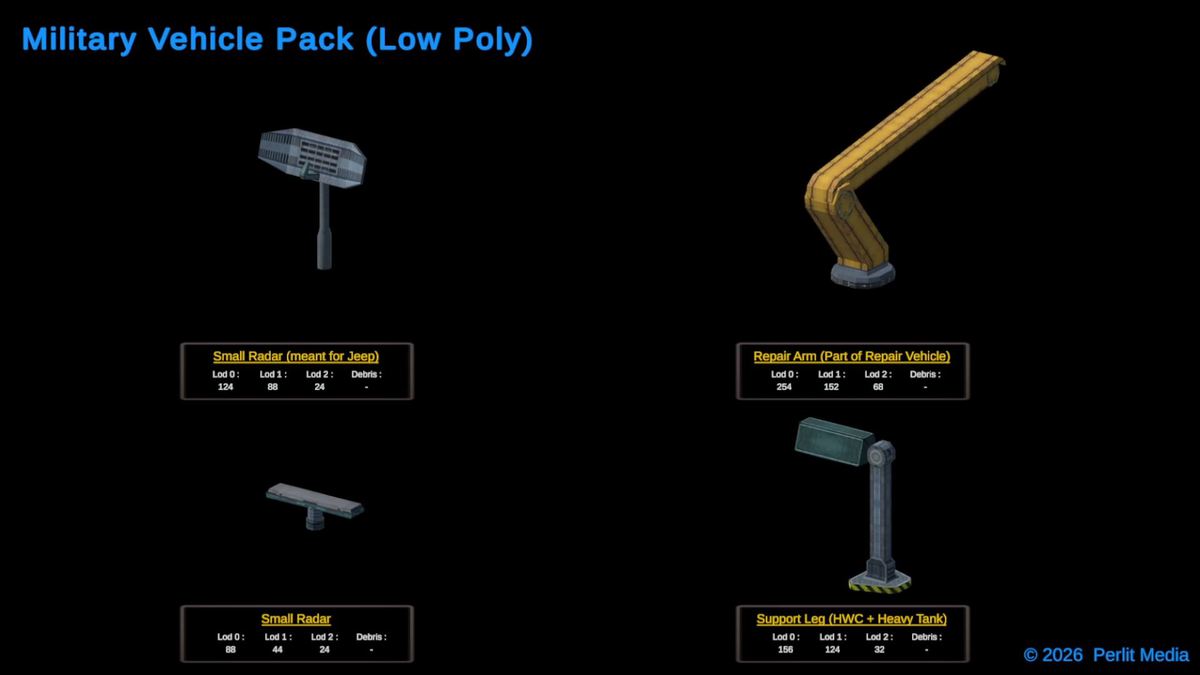 3D Military Vehicle Pack (LowPoly)