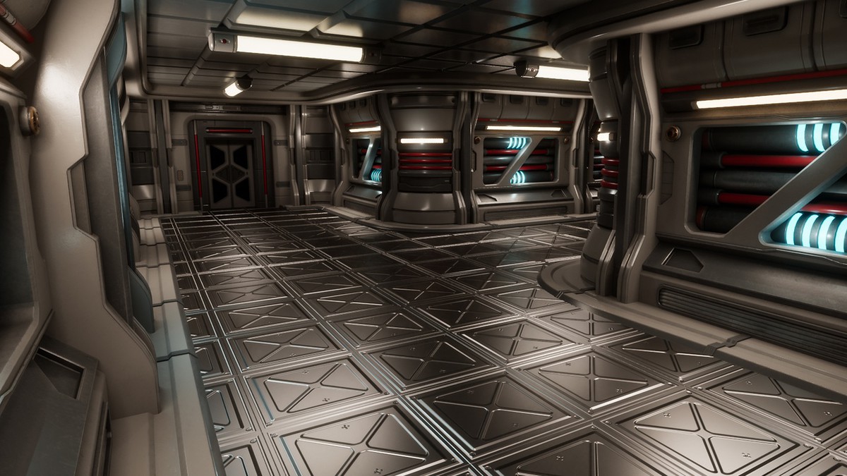 Sci FI Hallway Asset Pack