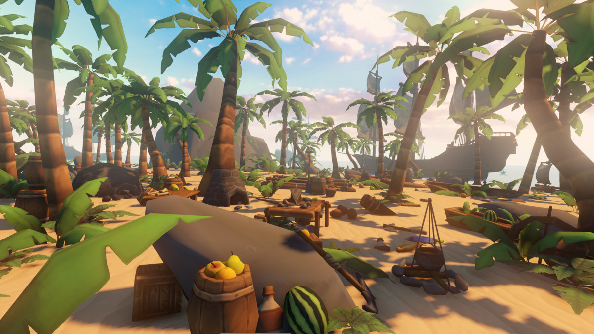 Handpainted Tropical Island Survival Pack