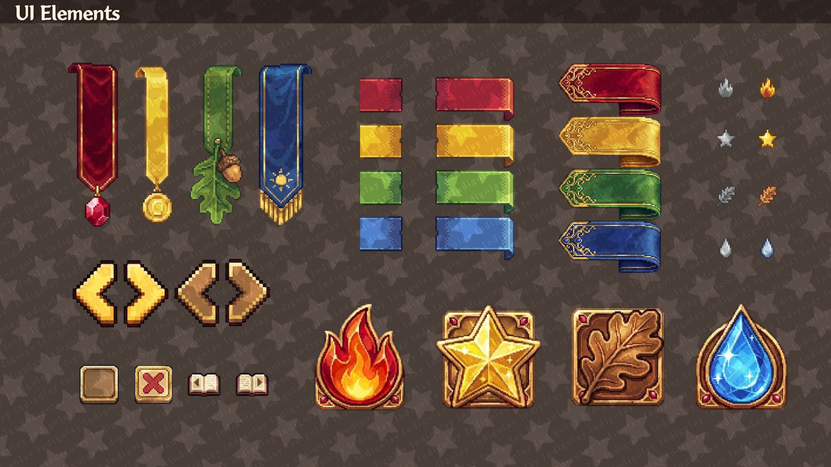 Pixel RPG UI Mega Pack: 4-in-1 Ultimate Bundle