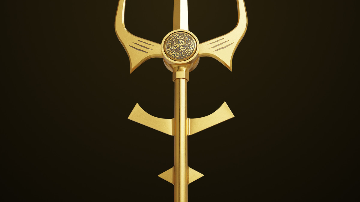 Medieval Trident 02 URP HDRP Textures