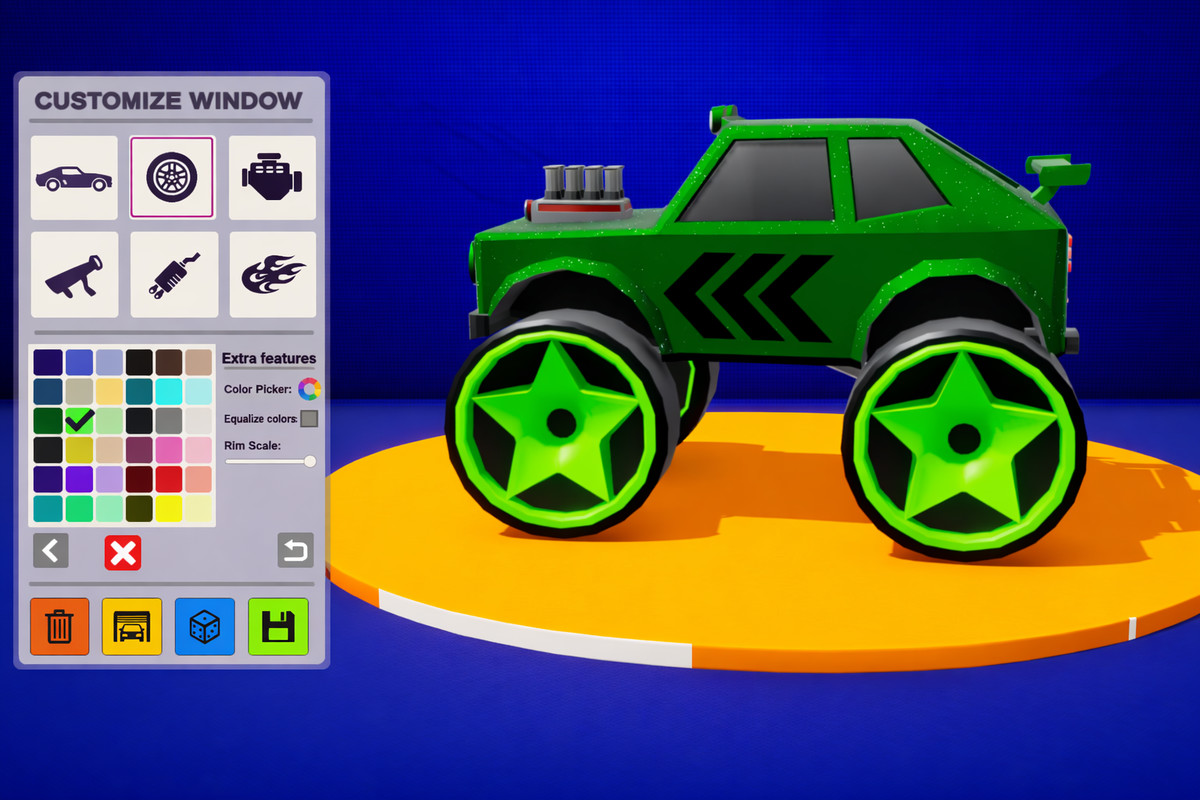 Customizable Arcade Car Pack