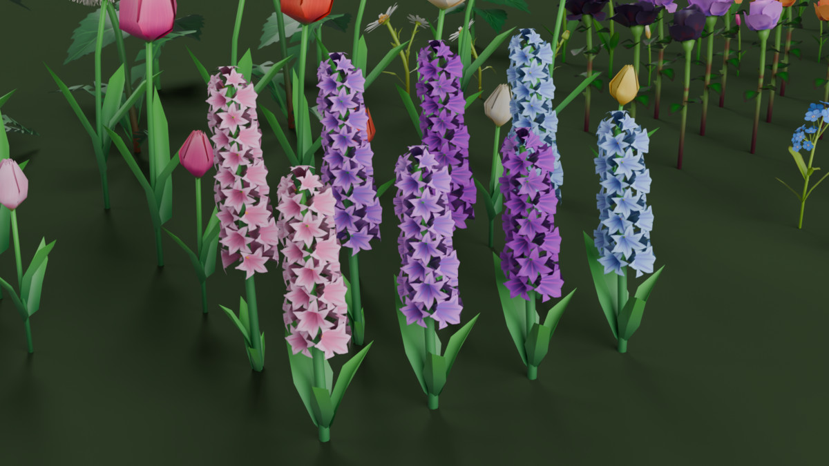 Low Poly Flowers