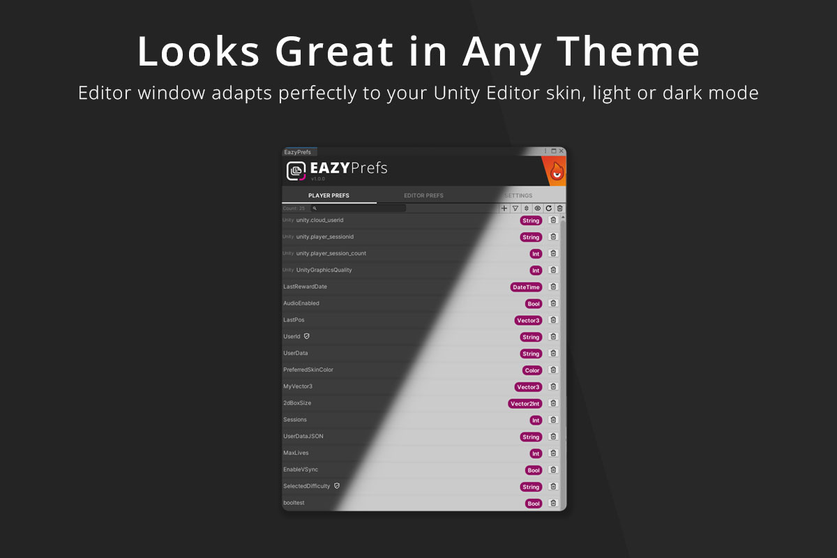 EazyPrefs - Supercharged PlayerPrefs & EditorPrefs