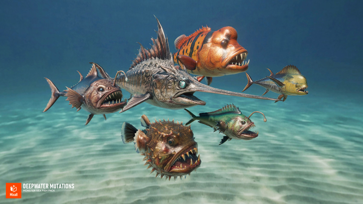 Deepwater Mutations - Monster Sea Fish Pack