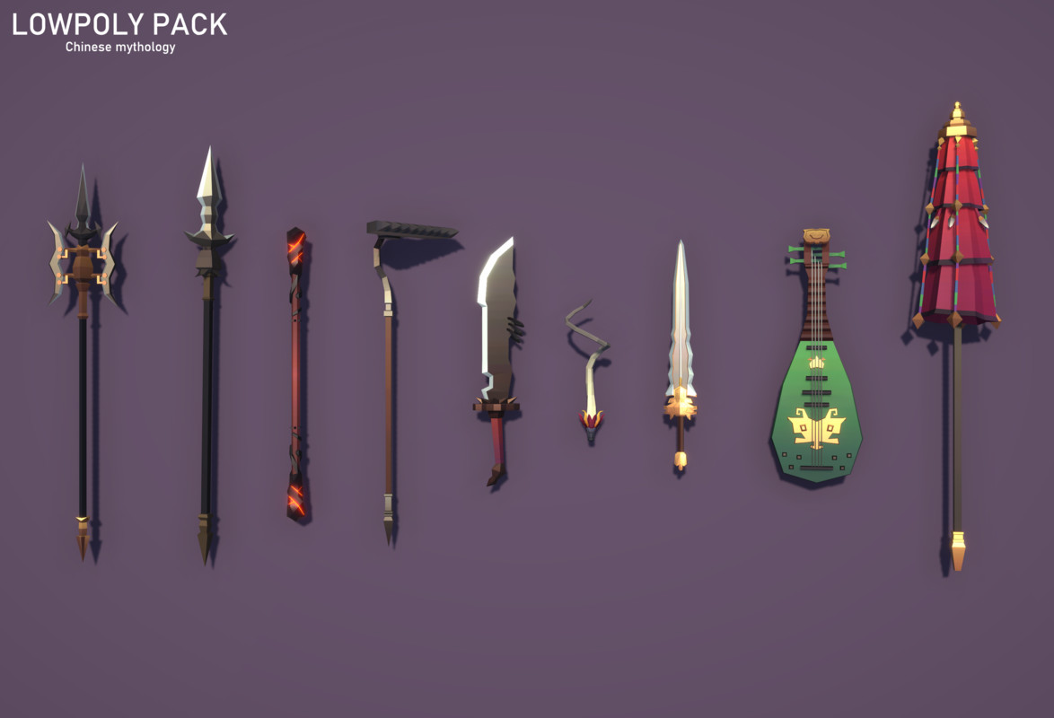 LowpolyPack_Chinese mythology