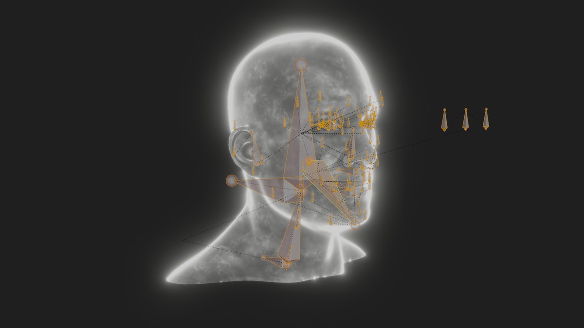 Ghostly Male Female Heads 3D Model Pack - Animated, Blend Shapes