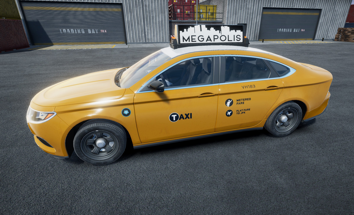 Generic taxi sedan