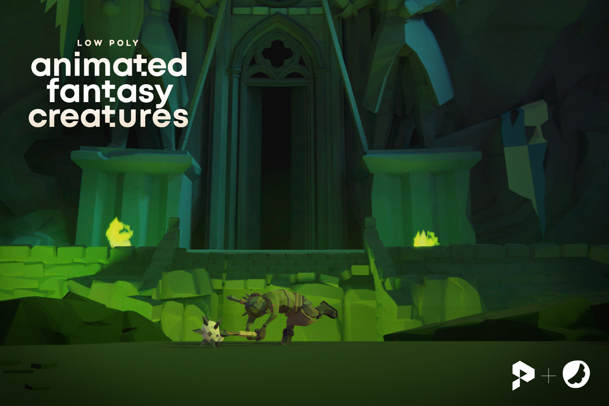 Low Poly Animated Fantasy Creatures