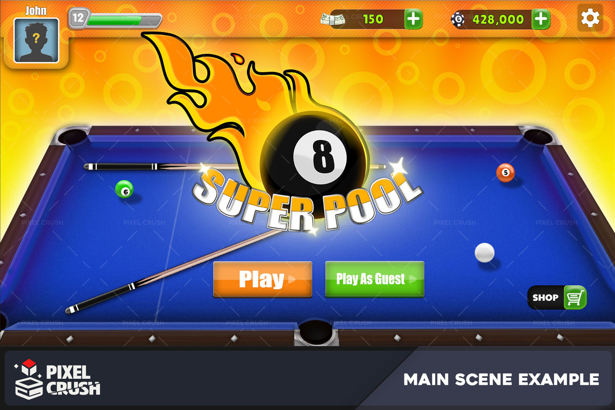 Super Pool - Billiard Game UI Kit