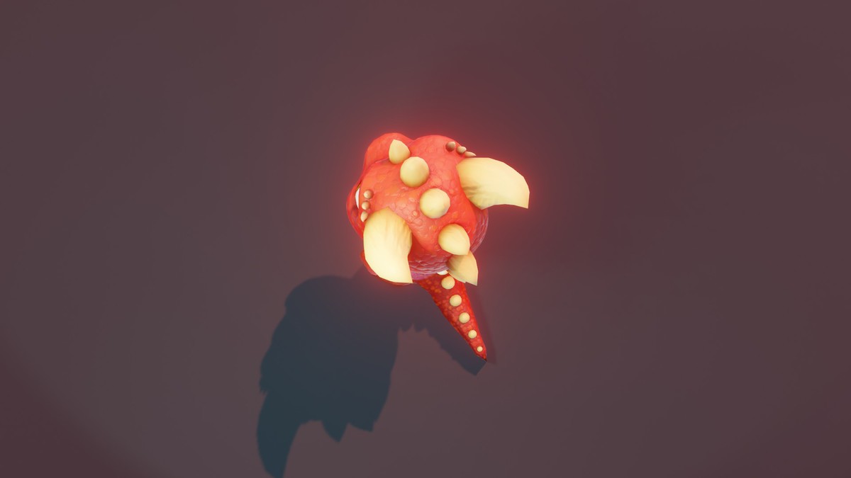 Cartoon Red Dinosaur 3D Model (Low-Poly, Game-Ready, Animated, Built-In)