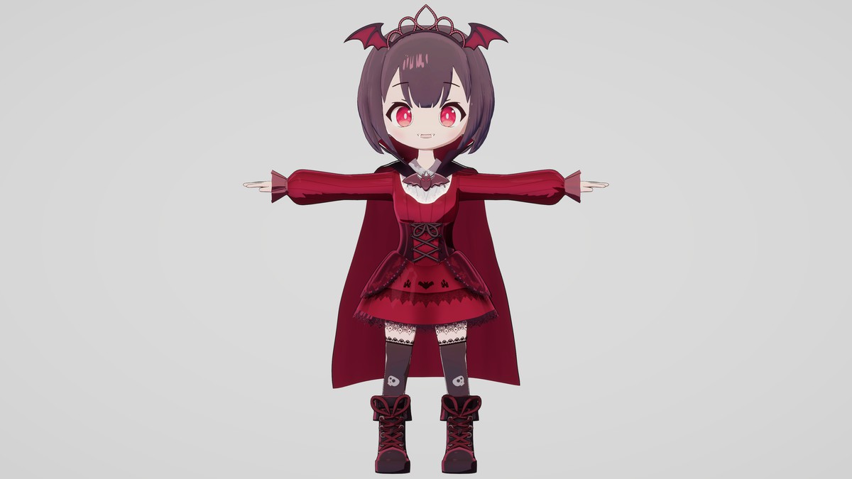 Cute Chibi Vampire Anime Character