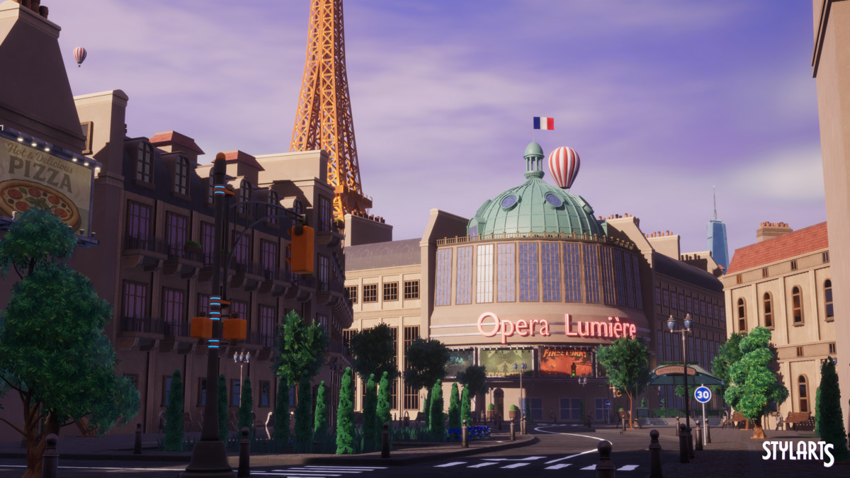 Stylized Paris City